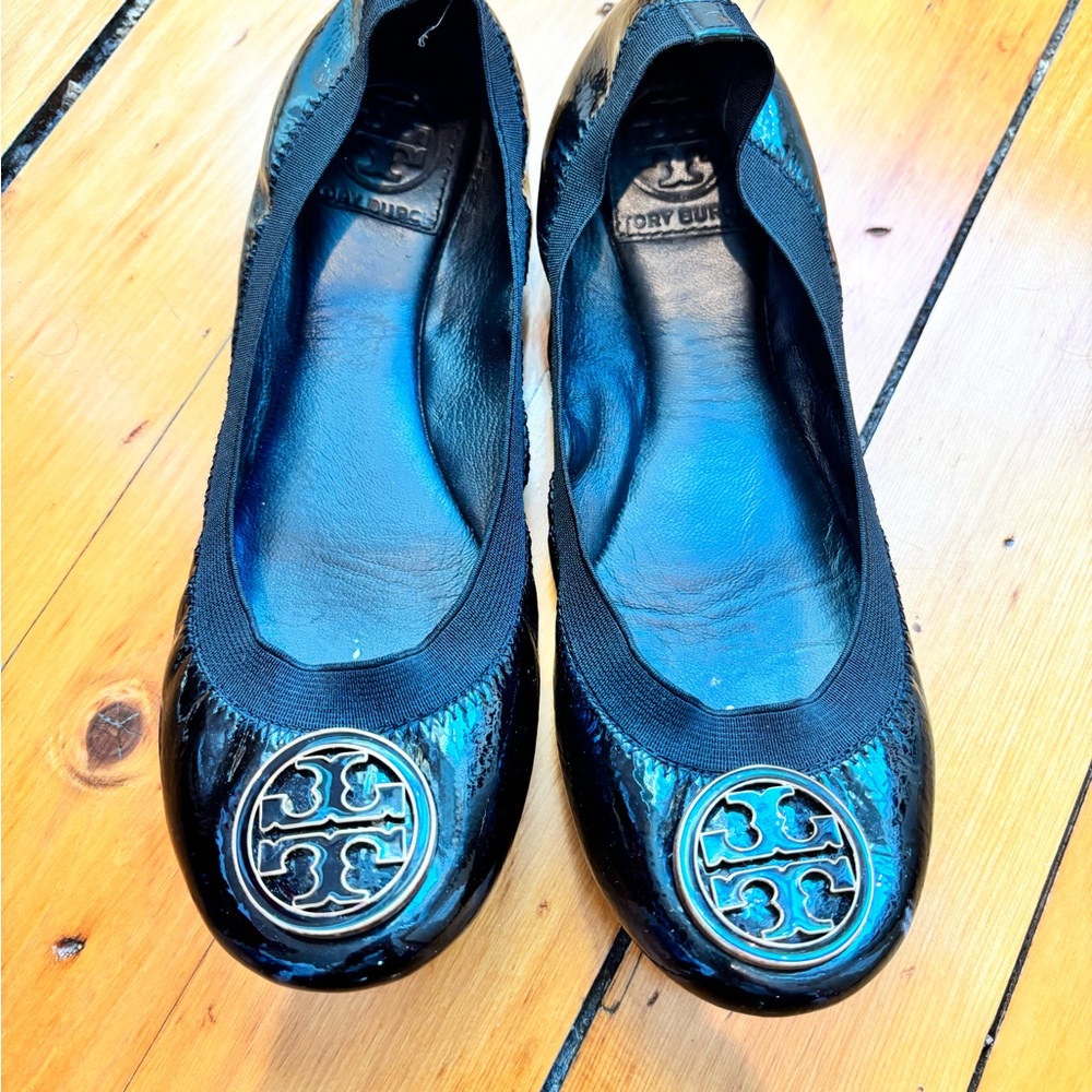 Tory Burch Black Ballet Flats